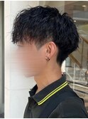 金沢文庫メンズカットツイストスパイラルパーマ波巻きパーマ眉毛