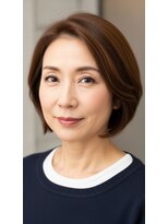 ココカラーアンドカット マルナカ福富店(CoCo Color&Cut)&nbsp;あごラインボブ/コンパクト/赤み消し/60代70代