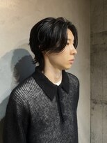 キュー(Cue_) センターパートニュアンスワンカールパーマ