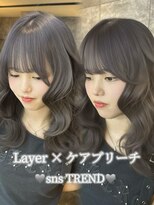 ラビス(Lovis) ミルクブラウン/ダークパープル/ナチュラルショート/夏