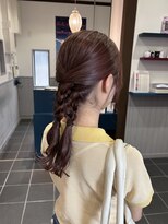 ラパンセ ブラン(LA PENSEE BRUN)&nbsp;【LAPENSEE _INOUE】三つ編みアレンジヘア