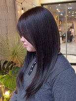 ヘアプレイスソル (HAIR PLACE SoL)&nbsp;透明感ダークグレー/レイヤーカット/艶髪