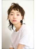 bibito インナーカラー   前髪　マッシュウルフ　ソバージュ