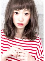 ヘアサロン ガリカ 表参道(hair salon Gallica) 『 グレージュ 』×『 クセ毛風 』小顔 ボブ デザインカラー☆