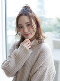 【若井】ハーフアップお団子アレンジ