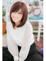 ヘアアンドビューティー ミック(Hair & Beauty miq)&nbsp;ピンクカラーの♪ツヤ感ラブセミディa