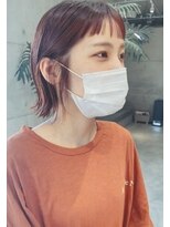 リコ(liko)&nbsp;オレンジカラー_Aラインボブ_テラコッタ