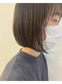 3分で決まる小顔切りっぱなしダークアッシュ[名駅/名古屋駅前]