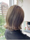 【GoofyTokyo銀座】外はねボブ×ライムグレージュ