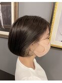 インナーカラー×ミルクティーベージュ
