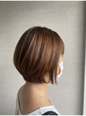 【似合わせ】柔らかい雰囲気の大人ショートボブ