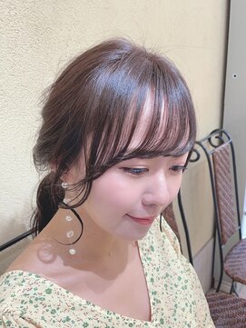 サンカク(SANKA KU) シースルー流し前髪/小顔顔周りカット/おくれ毛カット