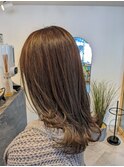 秋っぽいベージュのナチュラルハイライト☆