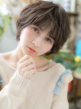 カバーヘア ブリス 川口(COVER HAIR bliss) ■グレージュカラーくせ毛風ボブショート208★川口20代30代40代!