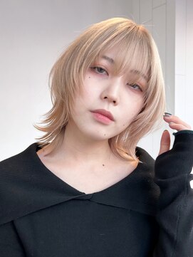 アルバム 池袋(ALBUM) ハイトーンウルフ_ショコラアッシュヘルシースタイル_59400