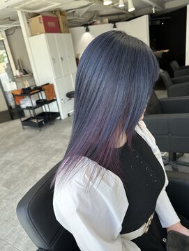 ラフ 難波店(LAFF) #黒髪#ボブルフ#ネビージュ#小顔#ワンレン