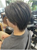 コンマヘア/アップバング/ツーブロック/パーマ/刈り上げ
