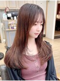 韓国前髪顔周り×美髪レイヤー[横浜/縮毛矯正/前髪縮毛矯正]