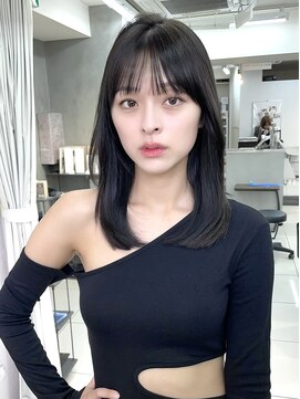 ヴェイン 渋谷(vain) ★サイドバングうる艶髪くびれヘアナチュラルカール#355d1003