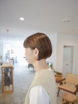 ハンドユー(HAND.U) ナチュラルボブ ハイトーンイノアオイルカラー