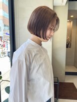 ヘアー アイス ルーチェ(HAIR ICI LUCE)&nbsp;ブリーチなしカラー ベージュ/ボブ/堀場