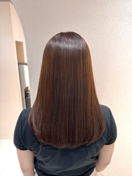 ジーナ 横浜(Zina) premium髪質改善トリートメント×ダークブラウン