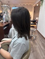 コジック ヘアアンドアイ(Cogic hair & eye)&nbsp;20代30代髪型大人可愛いセミディ☆秋カラースモーキーアッシュ