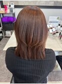 髪質改善ミディアムレイヤー/ビフォーアフターあり
