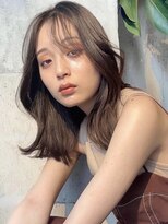 サイン 渋谷(SIGN)&nbsp;韓国ヘアハッシュカットレイヤーカットベージュブリーチ無し