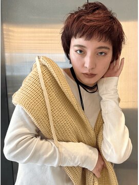 バロンフェム(baLon.fem) 202501/丸みマッシュショート+暖色カラー