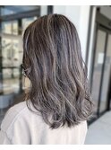 20代30代40代ハイライト外国人風カラープラチナアッシュ