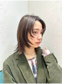 イメチェン外ハネボブ美髪×ブリーチなしレイヤー韓国(立川)