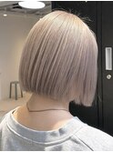 ボブ/ミルクティーベージュ/くすみベージュ/表参道/20代/30代