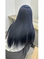 コキリ(kokiri)&nbsp;【coco】〔ブリーチ、ハイトーン〕グレーに落ちるネイビーブルー