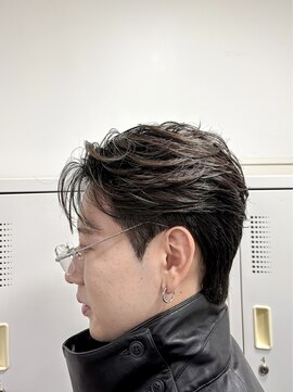 オーシャントーキョー 大阪(OCEAN TOKYO) シャドウパーマ波巻きパーマツーブロック無造作マッシュ