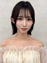 アッシュ 茗荷谷店(Ash) インナーカラー顔周りレイヤーボブココアブラウン大人ボブ