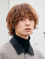 テン 心斎橋(tenn.)&nbsp;心斎橋シャドウパーマメンズマッシュウルフカット波巻きパーマ