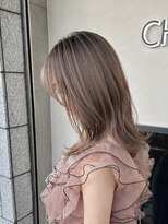 シュエット(CHOUETTE)&nbsp;極細大人ハイライト×ヘーゼルベージュ