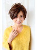 ☆前髪長めの小顔フェミニンショート☆