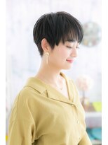 ミック ヘアアンドビューティー 大山店(miq  Hair&Beauty)&nbsp;クールフェミニンな表情…黒髪ベリーショートb