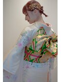 【SOH 川越】金箔が可愛い着物スタイル