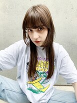 アイティーバイアルバム 藤沢店(IT by ALBUM)&nbsp;ストレートロングレイヤー_カーキグレージュ_8545