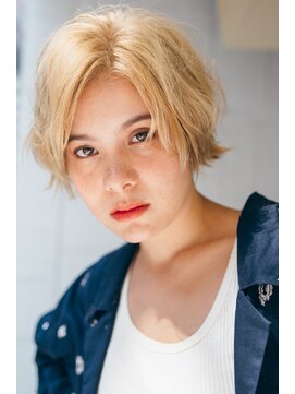 ピズム(PISM) センターパート×セミウェットウェーブ/ボブルフ/ベビーバング