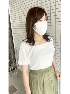 ヘアアンドスペース ベロン(hair&space velon) 外ハネミディアム