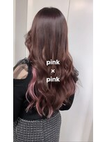 アーチフォーヘア 心斎橋店(a-rch for hair) ピンク×ベリーピンク