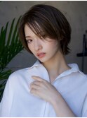 前髪なし外はねウルフボブ20代30代40代【AIN.表参道】川原大地