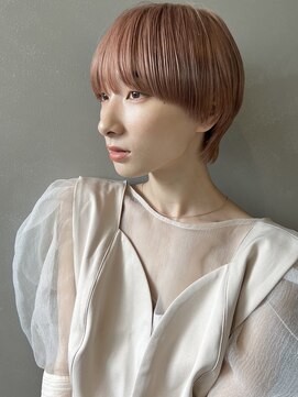 パーク(PARK) 【PARK】ピンクベージュ×ブラントマッシュウルフ