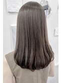 赤みがでないオリーブベージュ◎大人可愛い艶髪