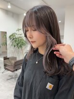 ユエン(YUEN)&nbsp;グレージュ×ラベンダーホワイト