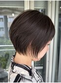 小顔◎大人ショートボブ丸みショートカットマッシュショート